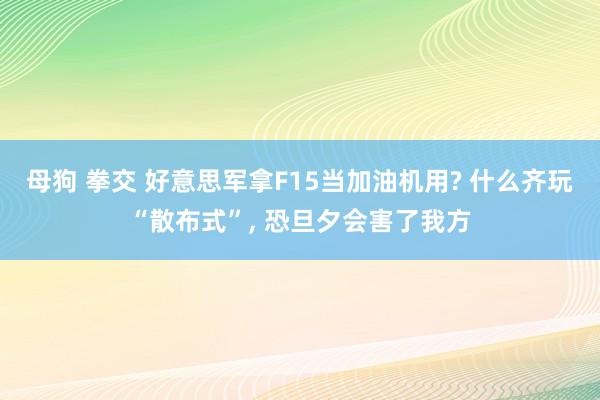 母狗 拳交 好意思军拿F15当加油机用? 什么齐玩“散布式”， 恐旦夕会害了我方