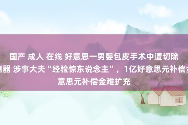 国产 成人 在线 好意思一男婴包皮手术中遭切除部分生殖器 涉事大夫“经验惊东说念主”，1亿好意思元补偿金难扩充