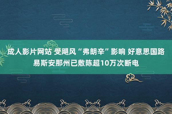 成人影片网站 受飓风“弗朗辛”影响 好意思国路易斯安那州已敷陈超10万次断电