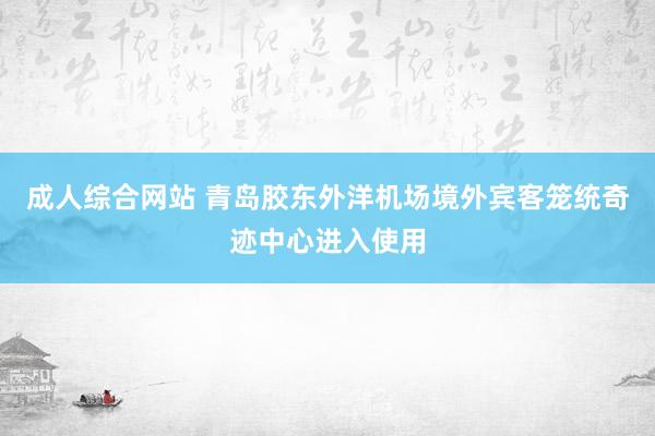 成人综合网站 青岛胶东外洋机场境外宾客笼统奇迹中心进入使用