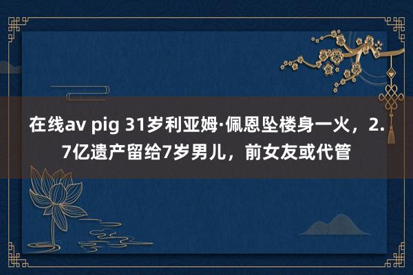 在线av pig 31岁利亚姆·佩恩坠楼身一火，2.7亿遗产留给7岁男儿，前女友或代管