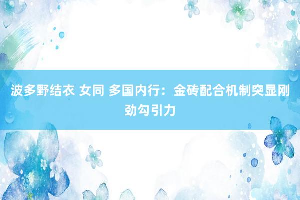 波多野结衣 女同 多国内行：金砖配合机制突显刚劲勾引力