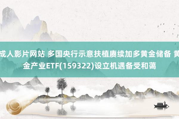 成人影片网站 多国央行示意扶植赓续加多黄金储备 黄金产业ETF(159322)设立机遇备受和蔼