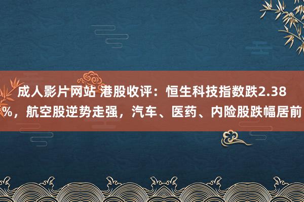 成人影片网站 港股收评：恒生科技指数跌2.38%，航空股逆势走强，汽车、医药、内险股跌幅居前