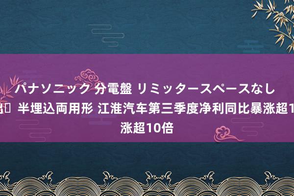 パナソニック 分電盤 リミッタースペースなし 露出・半埋込両用形 江淮汽车第三季度净利同比暴涨超10倍