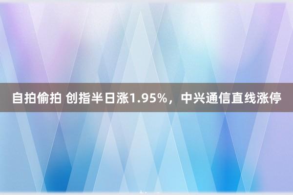 自拍偷拍 创指半日涨1.95%，中兴通信直线涨停