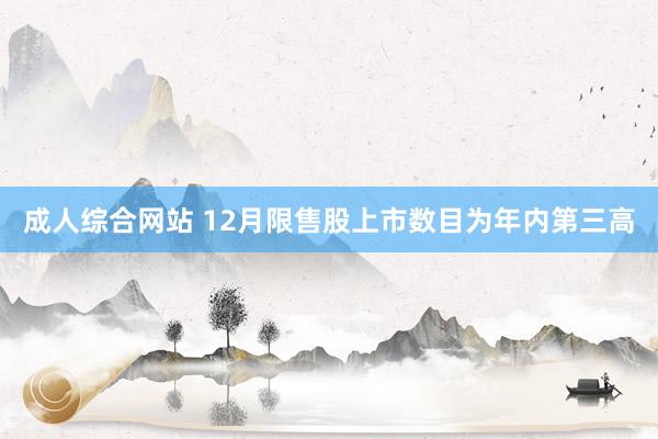 成人综合网站 12月限售股上市数目为年内第三高