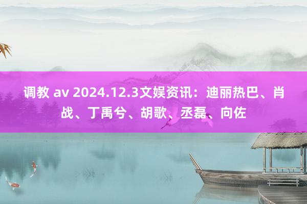 调教 av 2024.12.3文娱资讯：迪丽热巴、肖战、丁禹兮、胡歌、丞磊、向佐