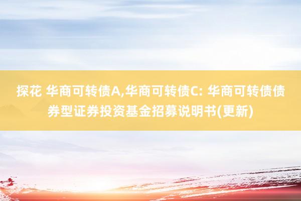 探花 华商可转债A，华商可转债C: 华商可转债债券型证券投资基金招募说明书(更新)