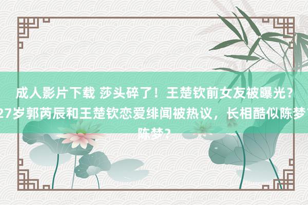 成人影片下载 莎头碎了！王楚钦前女友被曝光？27岁郭芮辰和王楚钦恋爱绯闻被热议，长相酷似陈梦？