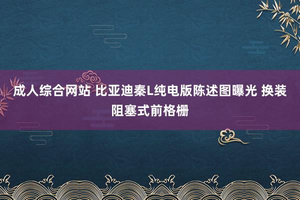 成人综合网站 比亚迪秦L纯电版陈述图曝光 换装阻塞式前格栅