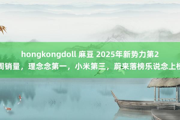 hongkongdoll 麻豆 2025年新势力第2周销量，理念念第一，小米第三，蔚来落榜乐说念上榜